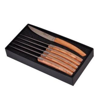 Coffret 6 couteaux de table Le Thiers par Goyon-Chazeau "Pirou Brasserie" olivier