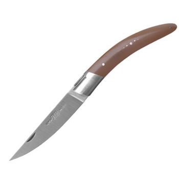 Goyon-Chazeau folding knife "Stylver" range in horn with hand engraving