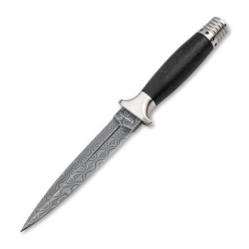Boker MG-42 Damascus dagger fixed knife