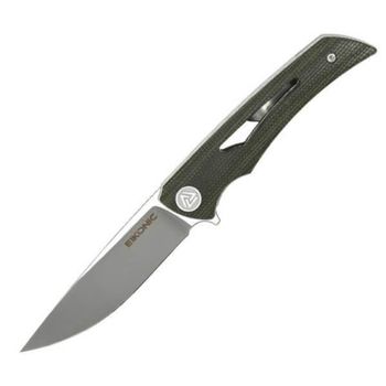 Green or brown Eikonic Aperture micarta pocket knife