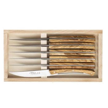 Coffret 6 Fourchettes Le Thiers Roger Orfèvre - Acier Inox 20cm, Motifs Décoratifs Variés