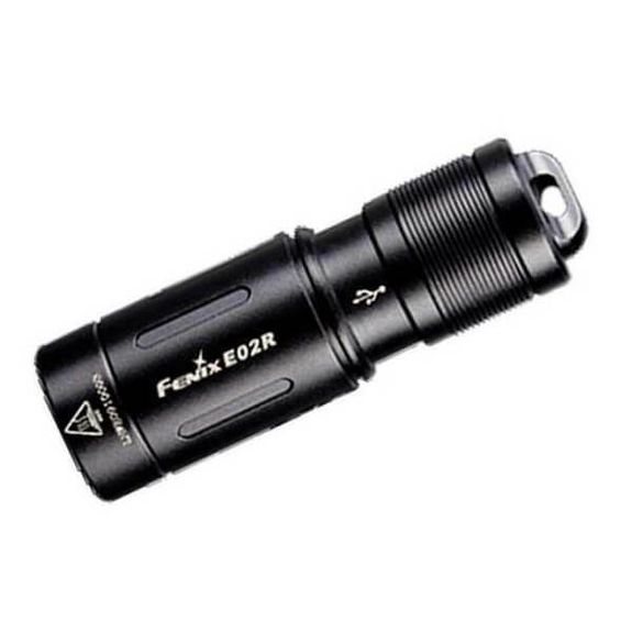 Fenix LED keyring torch, black 48mm