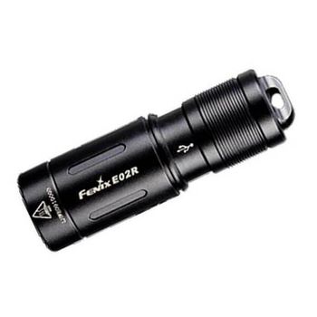 Fenix LED keyring torch, black 48mm