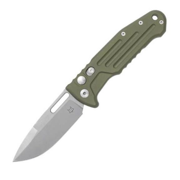 Fox New Smarty automatic knife green Spear Point blade