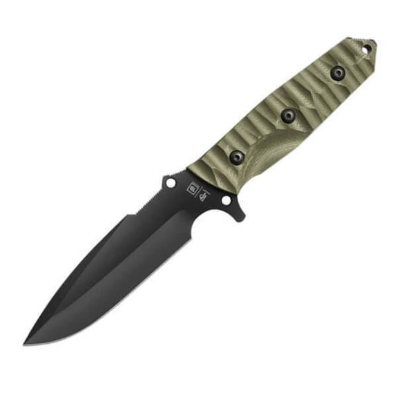 TB Outdoor Le Maraudeur® fixed knife, smooth, khaki