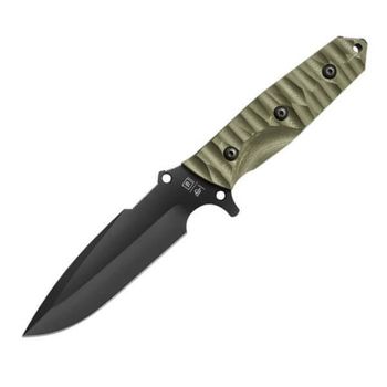 TB Outdoor Le Maraudeur® fixed knife, smooth, khaki