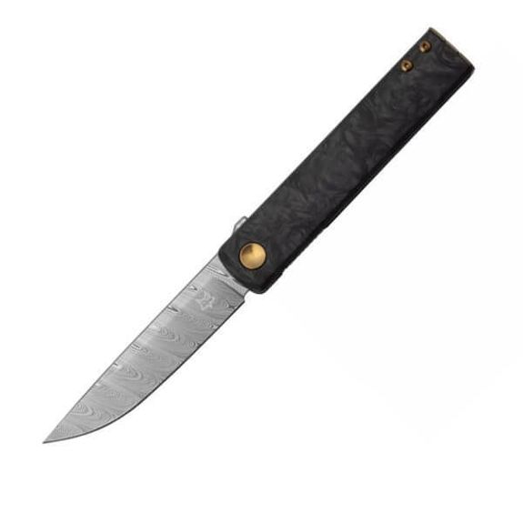 Klappmesser Fox Chnops Carbon Damastklinge