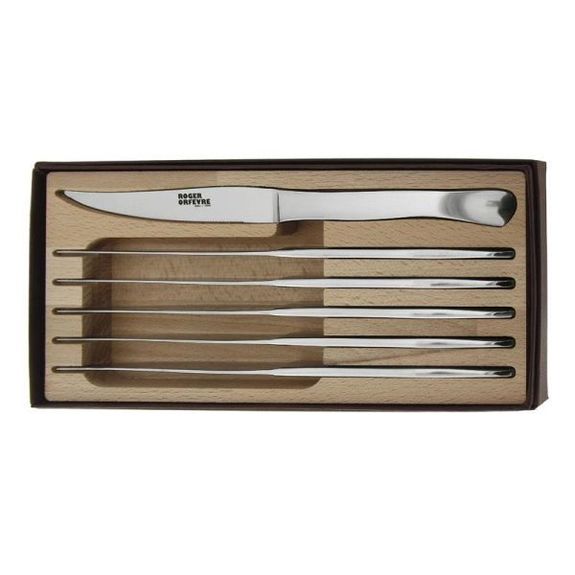Set of 6 Roger Orfèvre Maître d'hôtel knives