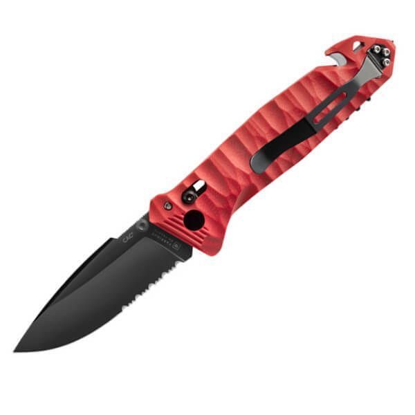 SWISS KNIFE Couteau de cuisine dentelé rouge SWISS KNIFE Couteau de cuisine dentelé rouge