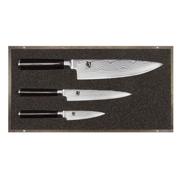 Coffret 3 couteaux Kai Shun Damas Inox