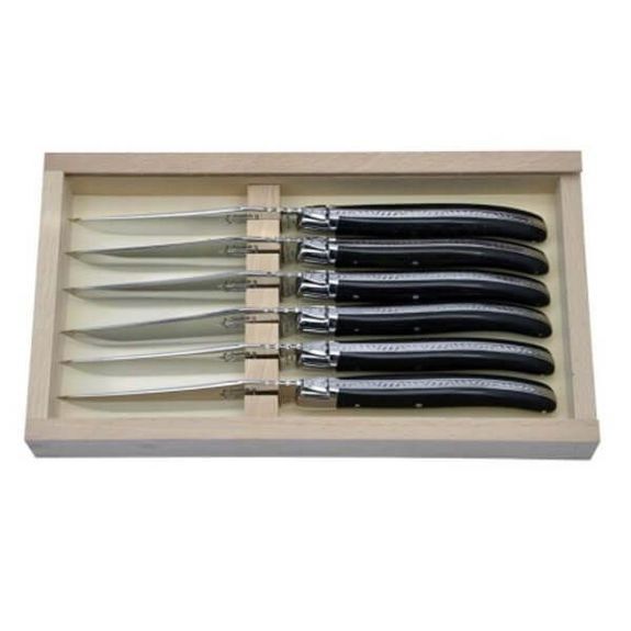 Boxed set 6 Laguiole Table G.David glossy finish