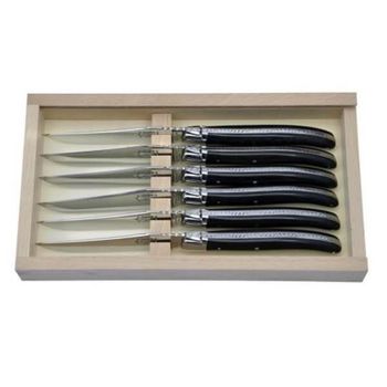 Boxed set 6 Laguiole Table G.David glossy finish