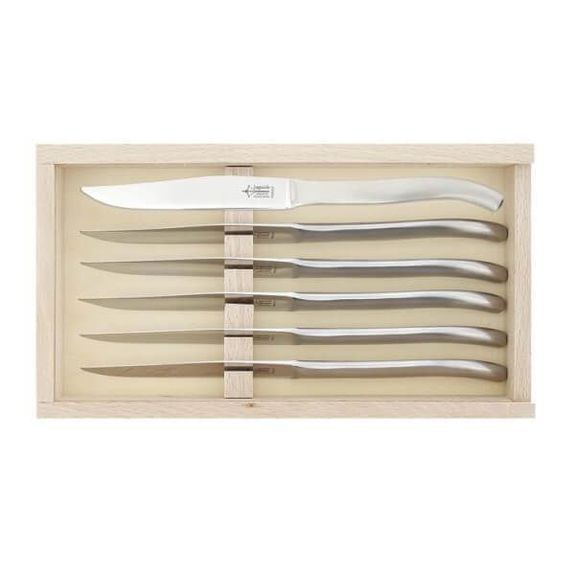 Boxed set 6 Laguiole Table G. David micro-toothed