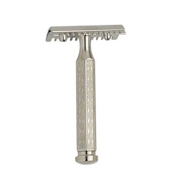Merkur safety razor with open comb Nick