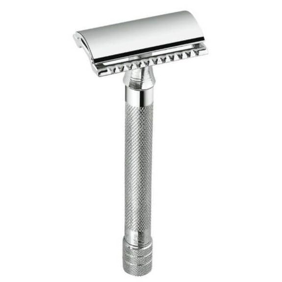 Merkur safety razor long chrome-plated closed comb