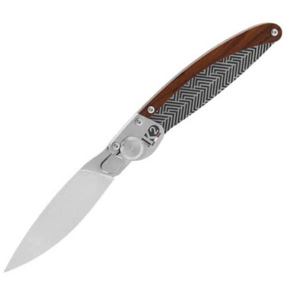 K2® folding knife by Roger Orfèvre kaleidoscope design