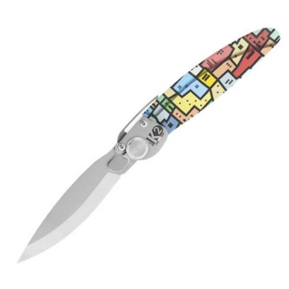K2® folding knife by Roger Orfèvre favelas design