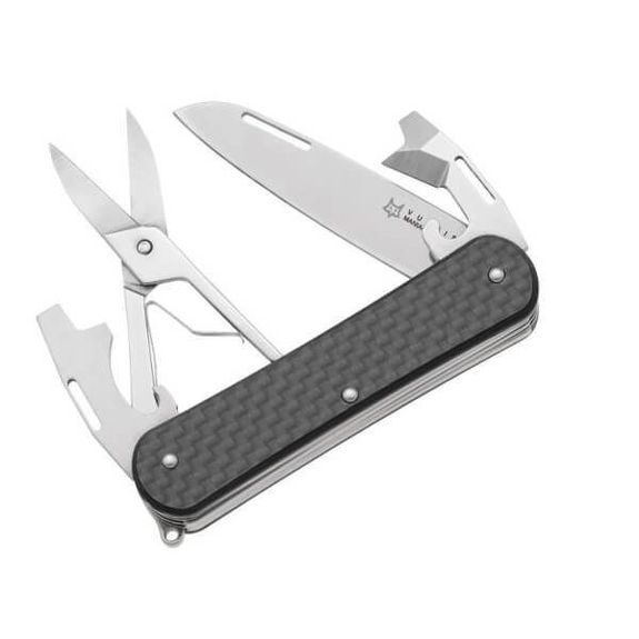Fox Vulpis FX.VP130.F4CF Carbon Multifunction Folding Knife 4 pieces