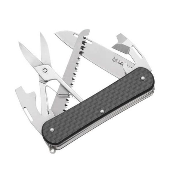 Fox Vulpis FX.VP130.SF5CF Carbon Multifunction Folding Knife 5 pieces