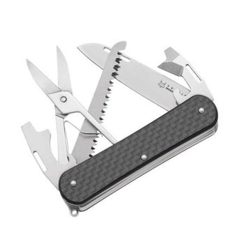 Fox Vulpis FX.VP130.SF5CF Carbon Multifunction Folding Knife 5 pieces
