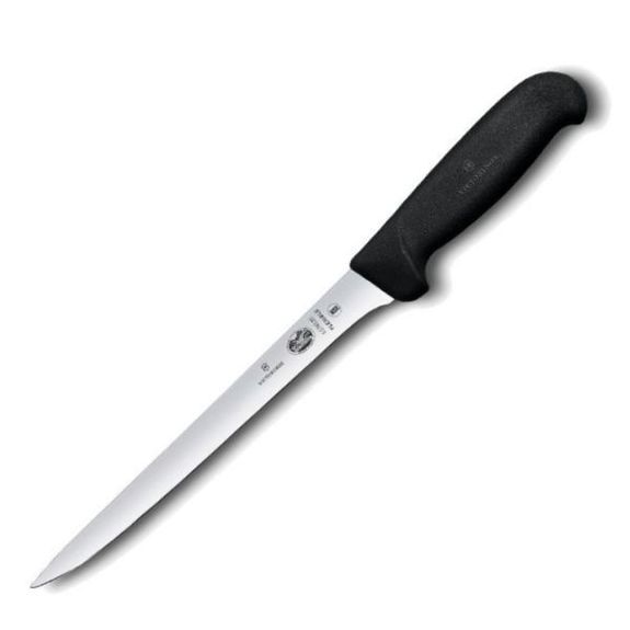 5.3763.20 Entvliesmesser, Seezungenfilet, abgenutzte flexible Klinge 20 cm Victorinox schwarzer Griff