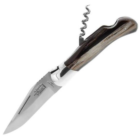 G. David "Grande Nature" black horn style 2-piece Laguiole folding hunting knife 1802.I