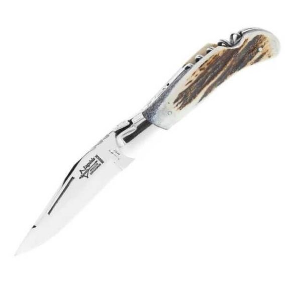 Laguiole 2-piece hunting folding knife "Grande Nature" by G. David cerf-1932