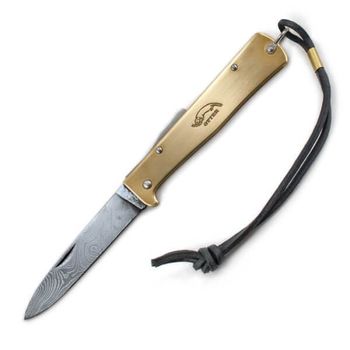 10726.D Folding knife OTTER "Mercator" series brass