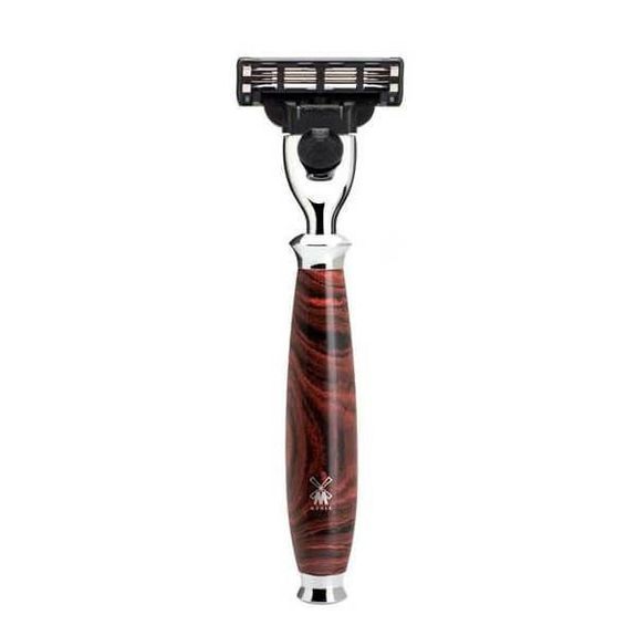 R58M3 Rasierer Muhle Mach3® Purist-Reihe aus Ebonit