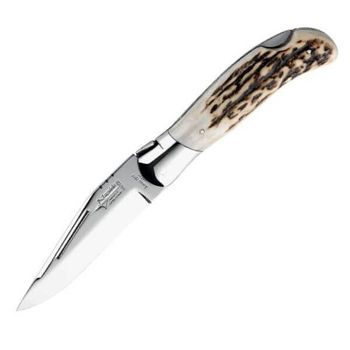 932 Laguiole hunting folding knife "Grande Nature" by G. David deer antler