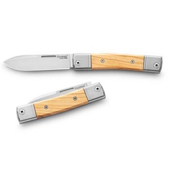 BM2.UL Lionsteel "Bestman" olive wood folding knife