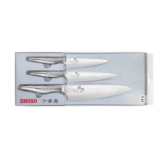 51S.300 Set of 3 Kai Seki Magoroku Shoso Japanese knives