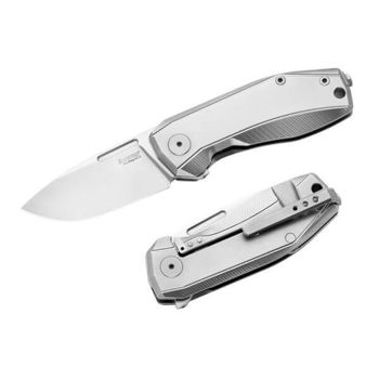 NA01.GY Lionsteel Klappmesser "Nano" Titanium grau