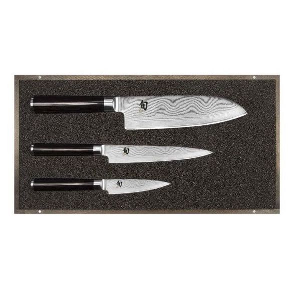 DMS.310 Set of 3 Kai Shun Damascus stainless steel knives