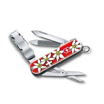 0.6463.840 Victorinox Swiss Pocket Knives Nail Clip 580 Edelweiss