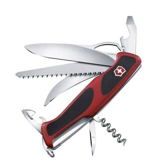 0.9583.MC Victorinox RangerGrip 57 Hunter Swiss Army Knife red