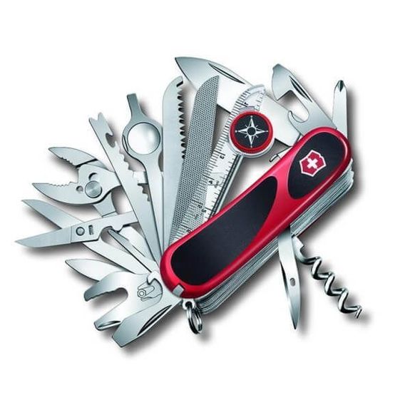 Victorinox Swiss Pocket Knife Evogrip S54 red with