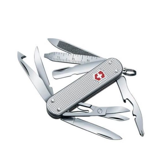 0.6381.26 Couteau suisse Victorinox Minichamp Alox gris