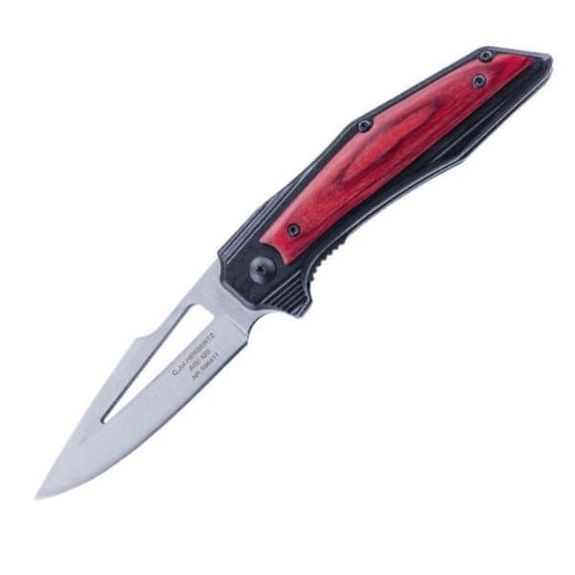 596411 Herbertz pocket knife aluminium and pakka