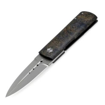 MAS372.G Couteau pliant Maserin DAGA  manche carbone/titanium