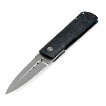 MAS372.B Couteau pliant Maserin DAGA  manche carbone bleu/titanium