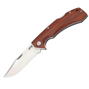 HE.55005 Herbertz stainless steel and sandalwood pocket knife