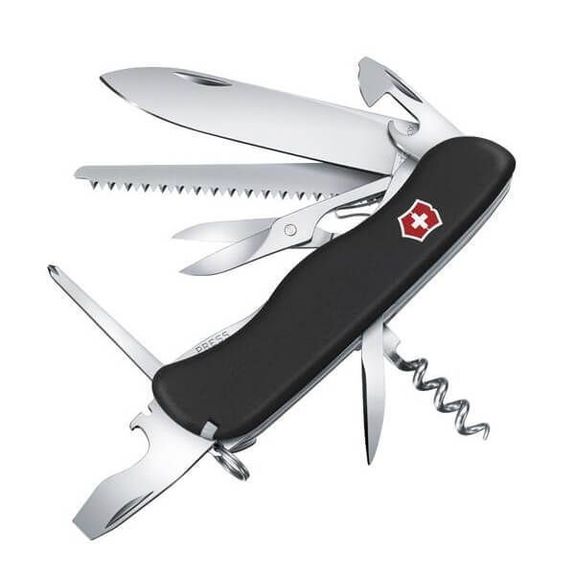 0.8513.3 Couteau suisse Victorinox Outrider noir avec ciseaux