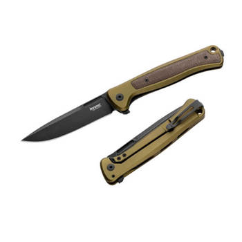 SK01A.GB Lionsteel Klappmesser "Skinny" Aluminium und Micarta grün
