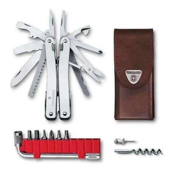 3.0235.L Swisstool Victorinox Spirit X Plus avec étui en cuir