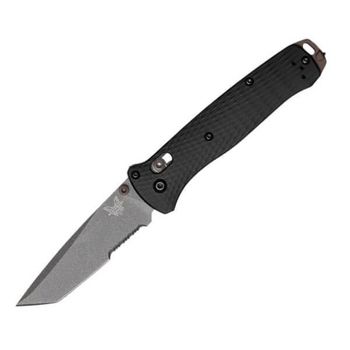 BEN537SGY-03 Benchmade folding knife Bailout Storm Gray mixed blade