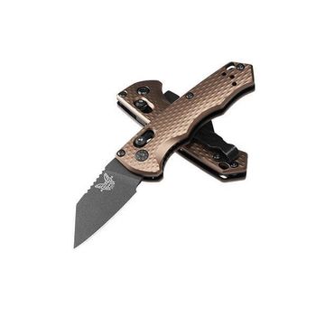 BEN2950BK-1 Benchmade Partial Immunity folding knife burnt bronze