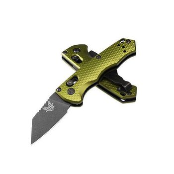 BEN2950BK-2 Benchmade Partial Immunity folding knife green