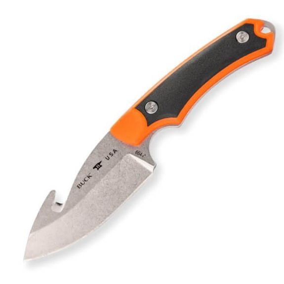 BU0664.ORG Buck Alpha Hunter Select orange Guthook hunting knife