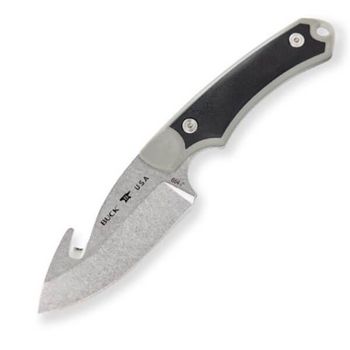 BU0664.GYG Buck Alpha Hunter Select grey Guthook hunting knife